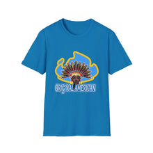 Load image into Gallery viewer, Women’s Original American T-Shirt — Vintage Sun Headdress Graphic