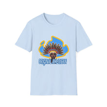 Load image into Gallery viewer, Women’s Original American T-Shirt — Vintage Sun Headdress Graphic