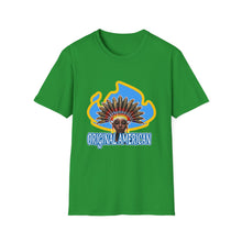 Load image into Gallery viewer, Women’s Original American T-Shirt — Vintage Sun Headdress Graphic
