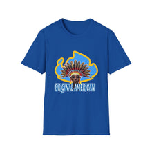 Load image into Gallery viewer, Women’s Original American T-Shirt — Vintage Sun Headdress Graphic