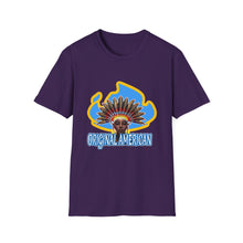 Load image into Gallery viewer, Women’s Original American T-Shirt — Vintage Sun Headdress Graphic