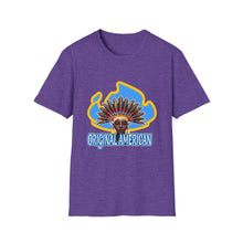 Load image into Gallery viewer, Women’s Original American T-Shirt — Vintage Sun Headdress Graphic