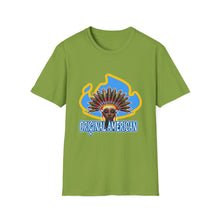 Load image into Gallery viewer, Women’s Original American T-Shirt — Vintage Sun Headdress Graphic