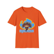 Women’s Original American T-Shirt — Vintage Sun Headdress Graphic