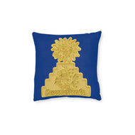 Mesoamerican Square Pillow - White Back