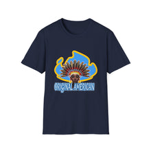 Load image into Gallery viewer, Women’s Original American T-Shirt — Vintage Sun Headdress Graphic
