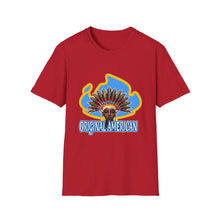 Load image into Gallery viewer, Women’s Original American T-Shirt — Vintage Sun Headdress Graphic
