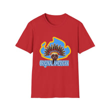 Load image into Gallery viewer, Women’s Original American T-Shirt — Vintage Sun Headdress Graphic
