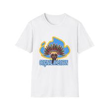 Load image into Gallery viewer, Women’s Original American T-Shirt — Vintage Sun Headdress Graphic
