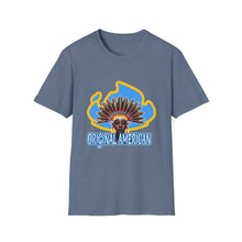 Load image into Gallery viewer, Women’s Original American T-Shirt — Vintage Sun Headdress Graphic
